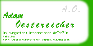 adam oestereicher business card